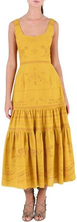 Marchesa Voile Tiered Maxi Dress