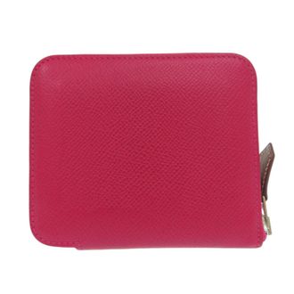 Herm&egrave;s Pink Barenia Leather Epsom Leather Coin Purse/Coin Case (Pre-Owned)