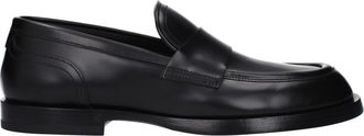 Dolce & Gabbana Black Leather Slip-On Mens Loafers