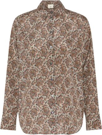 Julie Fagerholt - Heartmade Shirts - Dames - Overhemden - Beige - L - Overhemden