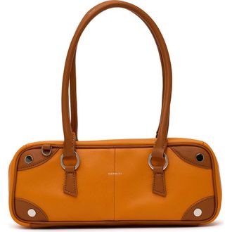 Hammitt Small Meredith Leather Shoulder Bag in Tailored Tangerine/Silver at Nordstrom