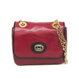 Gucci Pre-owned Leather gucci-bags - Dames - Vintage Schoudertas - Zwart - ONE Size - Leer - Vintage