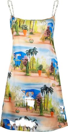 Les Benjamins silk min dress - Blue