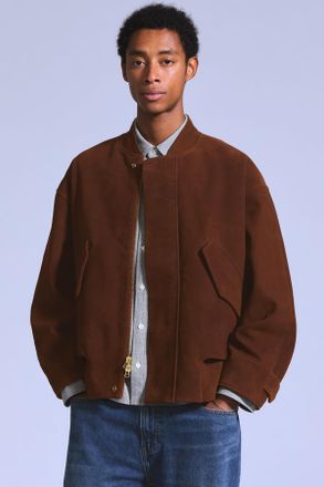 Levi's Suede Bomber Jacket - Hombre - L - Marr&oacute;n / Toffee