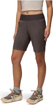 Prana Koen Flat Front Shorts Womens Shorts Basalt : LG (Womens 12-14), Polyester/Nylon/Jersey