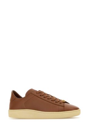 Valentino Garavani 8y2s0k34bya Cfa Tobaccogreenbriarpapyrus Calf Leather - Bos Taurus Sneaker