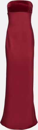 Max Mara Baia cotton satin maxi dress
