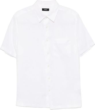 Theory Camicia in lino - Bianco