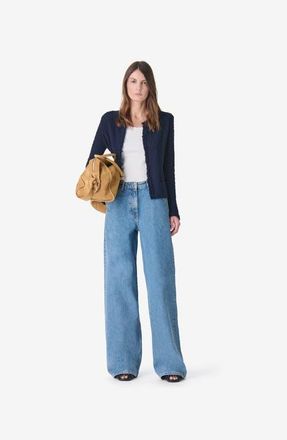 Iro Shavani Classic Fringed Jacket in Anchor Blue at Nordstrom, Size 38 Eu
