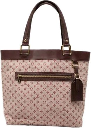 Louis Vuitton Pre-owned Monogram Mini Lucille GM Tote Bag - Dames - Vintage Shopper - Rood - ONE Size - Leer - Vintage