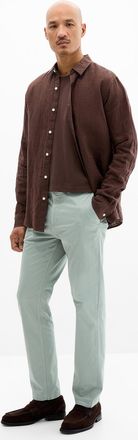 BOSS Mens Minimalist stretch chinos Straight fit