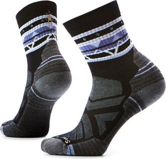 Smartwool Hike LT Cushion Zig Zag Valley Mid Crew Wandersocken f&uuml;r Damen | schwarz