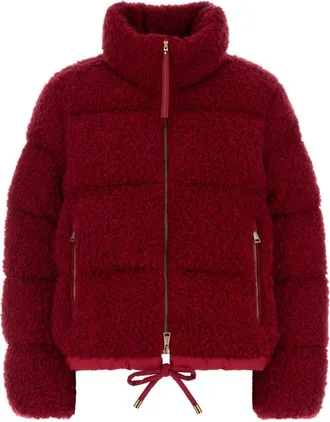 Moncler Red Mock Collar Jacket