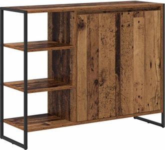 vidaXL Side Cabinet Old Wood 96.5 x 30 x 75 cm Engineered Wood vidaXL