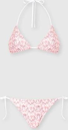 Missoni Triangle Bikini In Viscose Lam&eacute; With Foliage Motif in Multicoloured at Nordstrom, Size 42 It