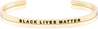 Mantra Black Lives Matter bracelet in Yellow Gold at Nordstrom