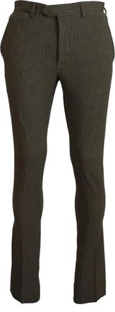 Bencivenga Elegante Multicolor Katoenen Broek - Heren - Slim Fit Broeken - Groen - M - Katoen - Broeken