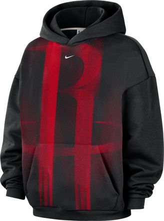 Nike Houston Rockets Standard Issue Nike Mens NBA Fleece Basketball Hoodie in Black | IQ2498-010