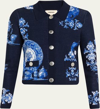 L'agence Western Toile Osiris Jacquard Cardigan