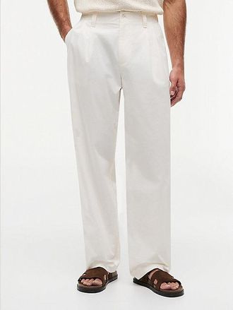 Tommy Hilfiger Lightweight Paper Touch Pleated Loose Trousers