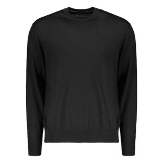 Paul & Shark Soft black Jumper- elegant and versatile - male - Paul & Shark - Round-neck Knitwear - Black - 2XL - Knitwear