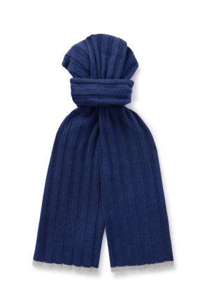 Brunello Cucinelli Ribbed Cashmere Scarf