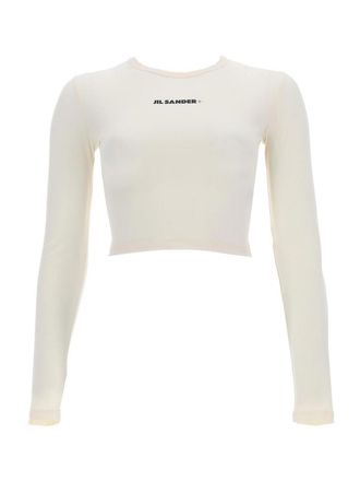 Jil Sander Cropped Top With Logo