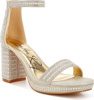 London Rag Mejuri Faux Pearl Embellished Platform Sandal in Gold at Nordstrom Rack, Size 6