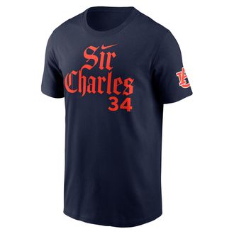 Nike Charles Barkley Auburn Sir Charles Nike Mens College T-Shirt in Blue | N19941SAUN-QNK