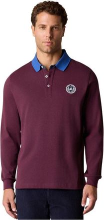 Brooks Brothers Katoenen polo met logo-embleem - Heren - Polos - Rood - L - Katoen - Tops