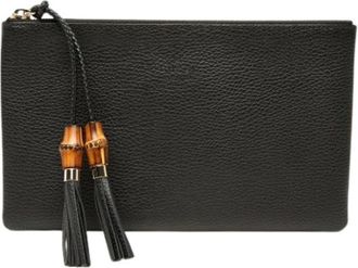 Gucci Pre-owned Pochette con nappa con nappa di bamb&ugrave; - - Pre-owned - Donna - Nero - ONE SIZE