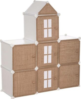 Atmosphera Atmosphera - Mueble De Almacenamiento Infantil Ch&acirc;teau - Metal Y Yute Cr&eacute;ateur DInt&eacute;rieur