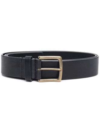 Officine Creative grained calf leather belt - men - Calf Leather - 100 - Black