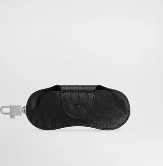 Dolce & Gabbana Ostrich Leather Eyewear Case - Man Wallets And Small Leather Goods Black Onesize