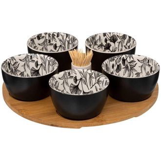 Secret de Gourmet Set Aperitivo Blanco Floral 7p - Sg Secret De Gourmet