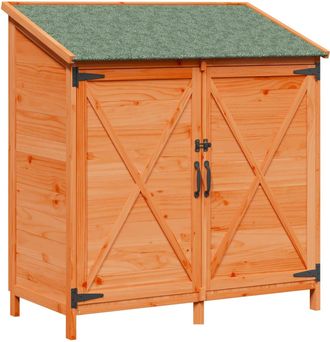 vidaXL Cobertizo De Jard&iacute;n Marr&oacute;n 106 X 56 X 113,5 Cm Vidaxl
