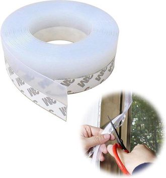 OEM Cinta De Pvc Impermeable De 5 M &times; 45 Mm - Transparente, Para Puertas Y Ventanas, Aislante