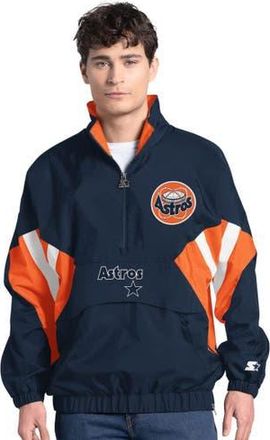 Starter Mens Starter Navy Houston Astros Cooperstown Chief Half-Zip Pullover at Nordstrom, Size Xx-Large
