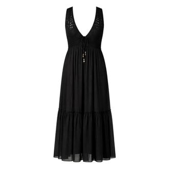 Twinset Summer Dresses, female, Black, Size: L Long Kaftan