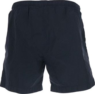 C.P. Company Mens Swim Shorts Tech Fabric Blue Polyamide Beachwear Sea Clothing