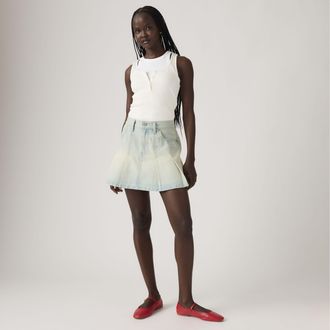 Levi's Pleated Mini Skirt - Womens - 27 - Blue
