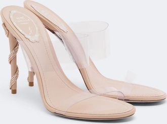 Rene Caovilla Celebrity embellished PVC mules