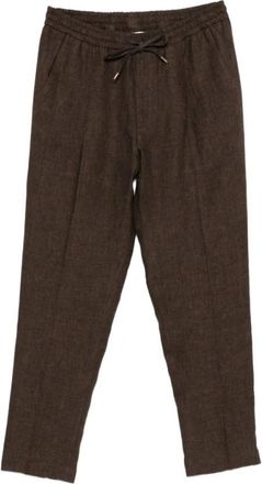 BRIGLIA 1949 Wimbledons Trainingsbroeken - Heren - Sweatpants - Bruin - XL - Katoen - Broeken