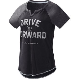 G-III 4Her by Carl Banks Womens G-III 4Her by Carl Banks Black TRACKHOUSE RACING Grand Slam Tri-Blend Notch V-Neck T-Shirt at Nordstrom, Size X-Large