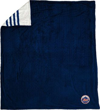 Pegasus Sports New York Mets Mlb Sherpa Stripe Blanket