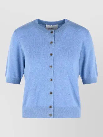 Lisa Yang marene cashmere crew neck cardigan top