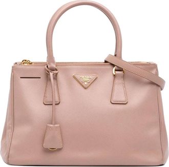 Prada Pre-owned Tote Bags, female, Pink, Size: ONE SIZE Pre-owned Top Handle Bag