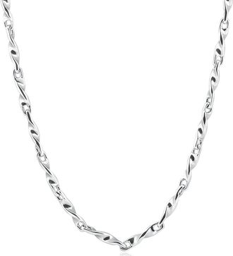 Pompeii3 Mens Twisted Link Chain 14k Gold (37gram) or Platinum (69gram) 3.5mm Necklace 22