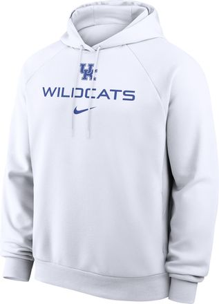 Nike Kentucky Premium Performance Nike Mens Dri-FIT College Pullover Hoodie in White | 03EJ10ANKY-YT6