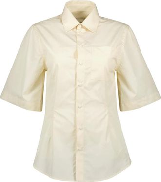 Ami Dames, Blouses & Shirts, Geel, Maat: 2XS Katoen